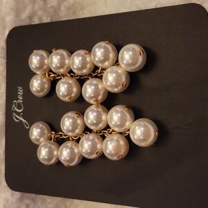 New J. Crew Pearl Earrings